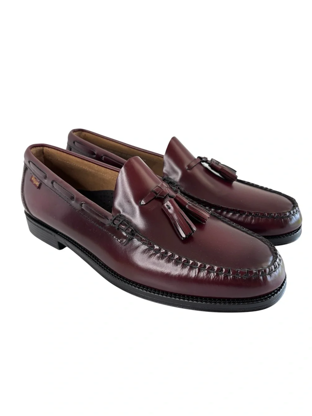 G.H. Bass & Co. Weejuns Larkin Tassel Loafers Mens Shoe Size 10 Burgundy Leather